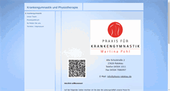 Desktop Screenshot of krankengymnastik-pohl-ratekau.de